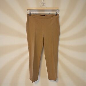 TALBOTS PETITES CAMEL BEIGE SIDE ZIP SLIM DRESS PANTS SIZE 8P